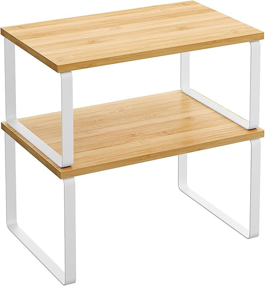 2-Tier Cabinet Organizer – Neat & Easy Storage Solution
