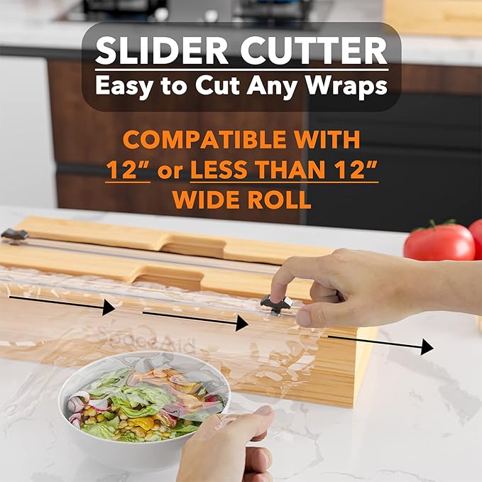 2 in 1 Wrap Organizer with Cutter and Labels