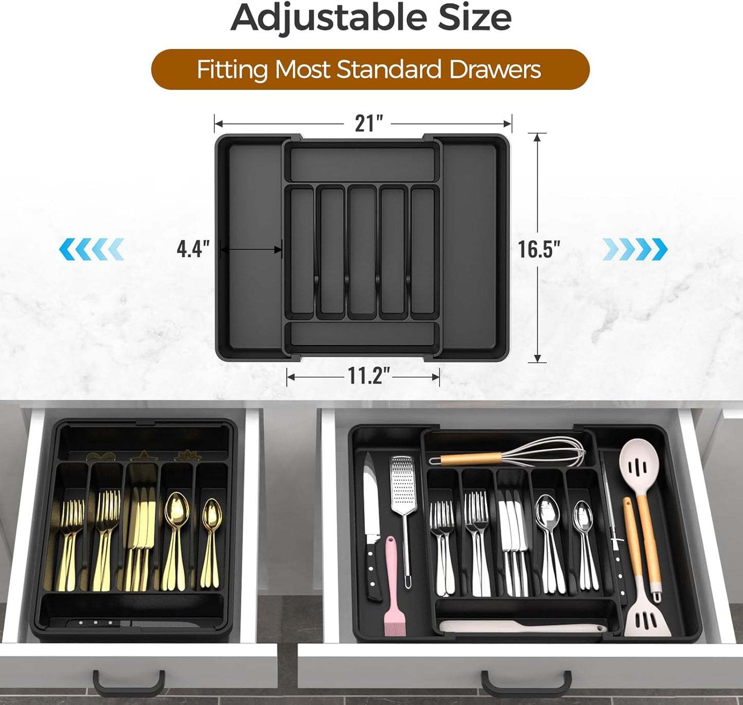 Expandable Drawer Organizer Tray