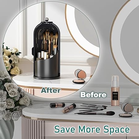 360 Rotating Toothbrush/Makeup Brush Holder