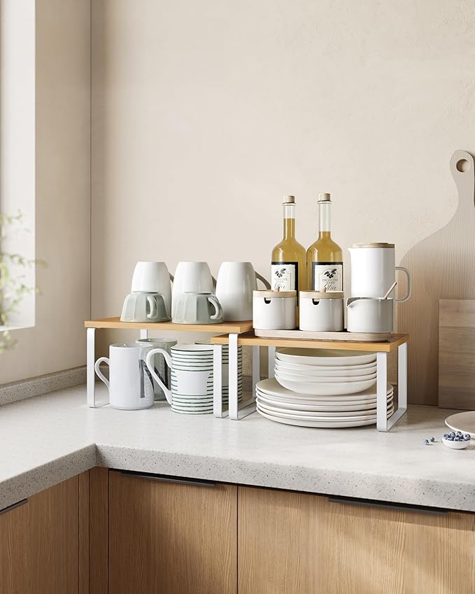 2-Tier Cabinet Organizer – Neat & Easy Storage Solution