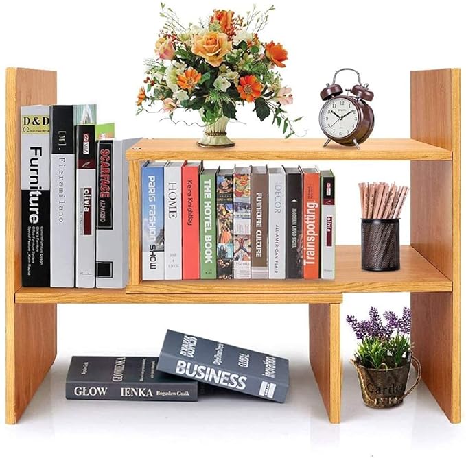 Multipurpose Wood Storage Organizer Shelf Rack