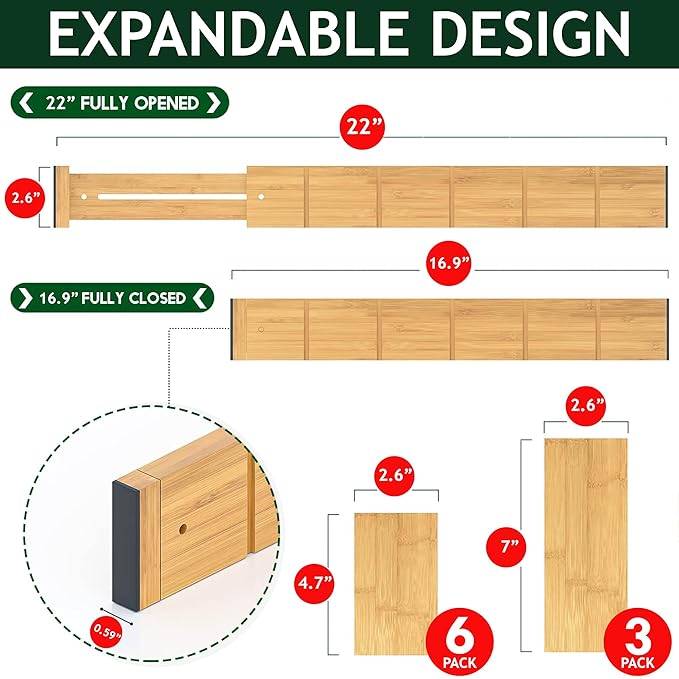 Multi Purpose Drawer Divider Organizer