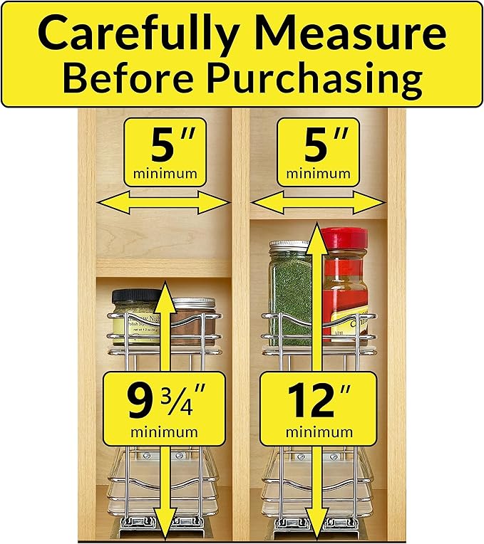 Pull Out Spice Rack For Kitchen Cabinet