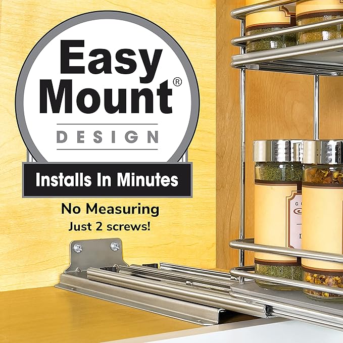 Pull Out Spice Rack For Kitchen Cabinet
