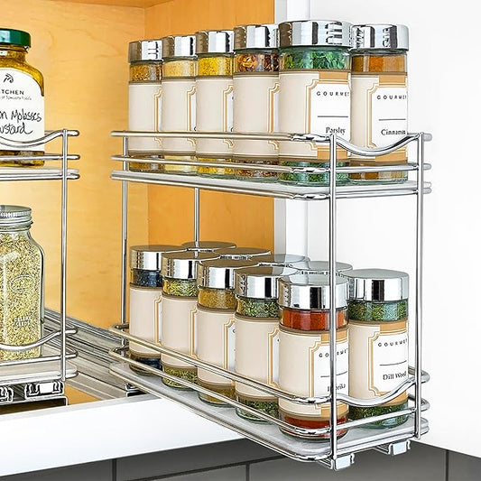 Pull Out Spice Rack For Kitchen Cabinet