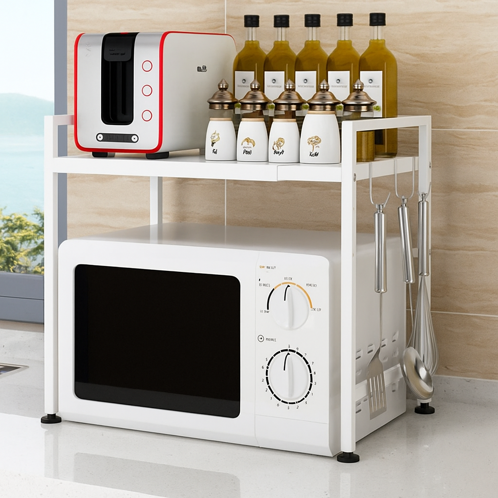 Kitchen Adjustable Standing Shelving Rack